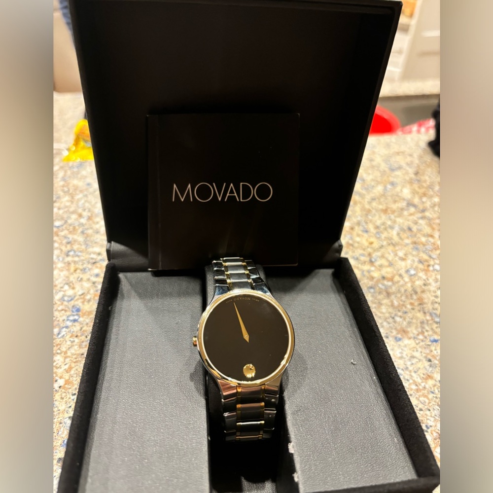 Movado Stainless Steel Sapphire Crystal